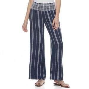 Indigo Rein Linen Pants size M